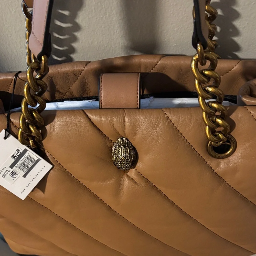 Kurt Geiger NWT Camel SoHo Shoulder Bag - Picture 7 of 13